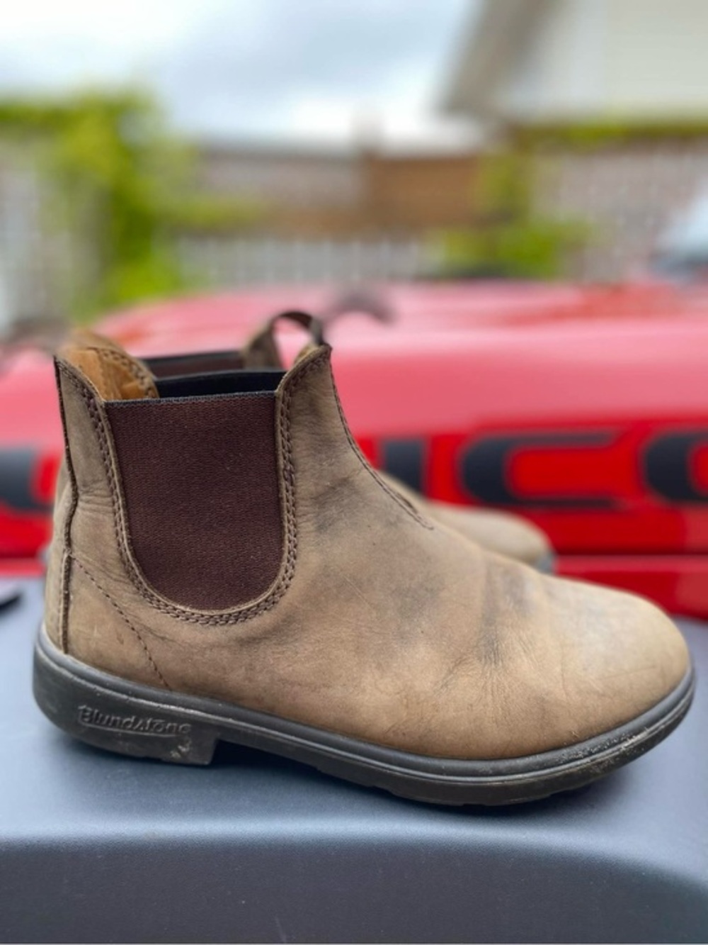 Blundstone Brown Leather Slip-On Boots